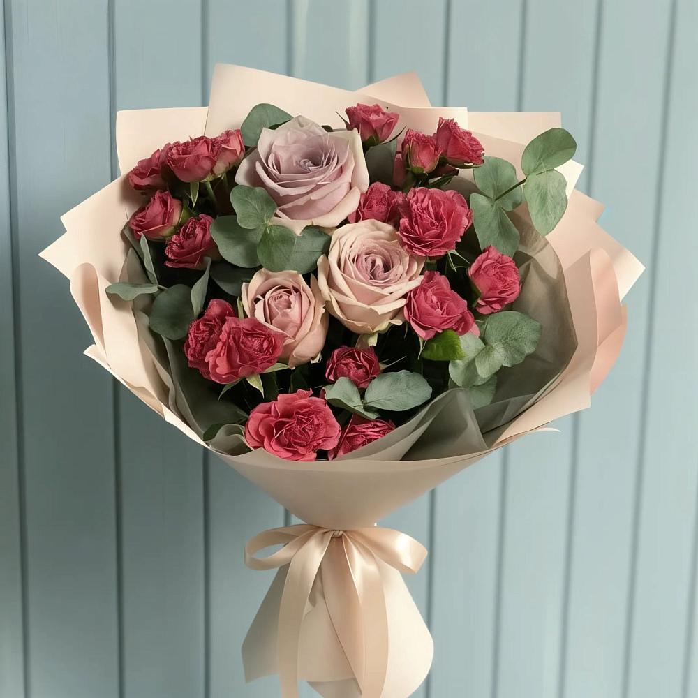 Букет цветов из: Гвоздики и Розы в Радице-Крыловке