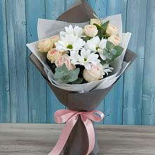 Букет цветов из:  Хризантемы и Розы в Радице-Крыловке