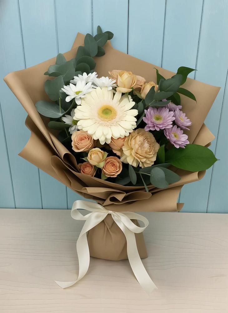 Букет цветов из: Герберы и Хризантемы в Радице-Крыловке