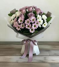 Букет цветов из:  Хризантемы и Розы #REPLACE_PRED# Радице-Крыловке