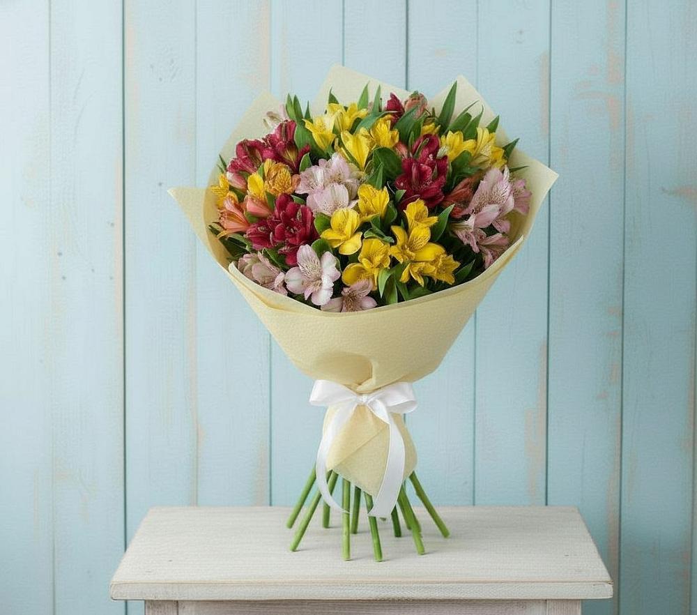 Букет цветов из: Альстромерии в Радице-Крыловке