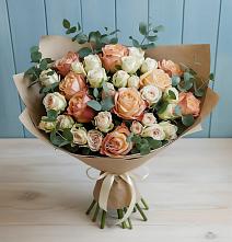Букет цветов из:  Альстромерии и Розы #REPLACE_PRED# Радице-Крыловке